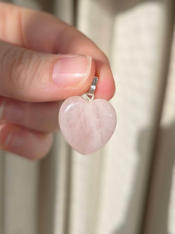 Rozenkwarts ketting hanger