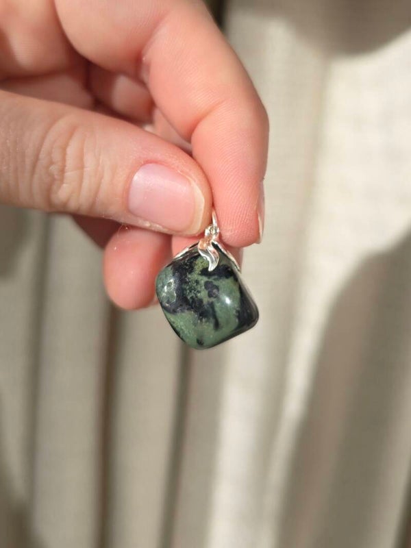 Kambamba jaspis ketting hanger