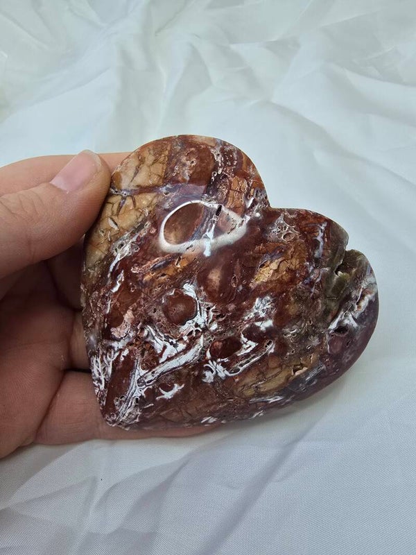 Rode druzy jaspis hart