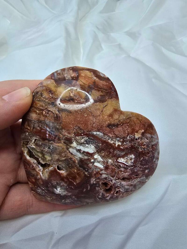 Rode druzy jaspis hart