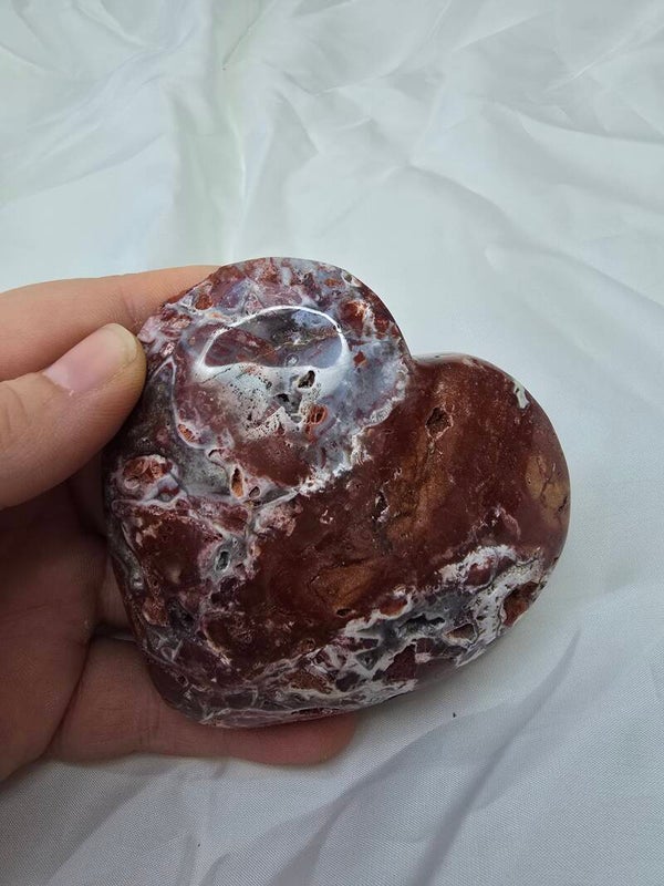 Rode druzy jaspis hart