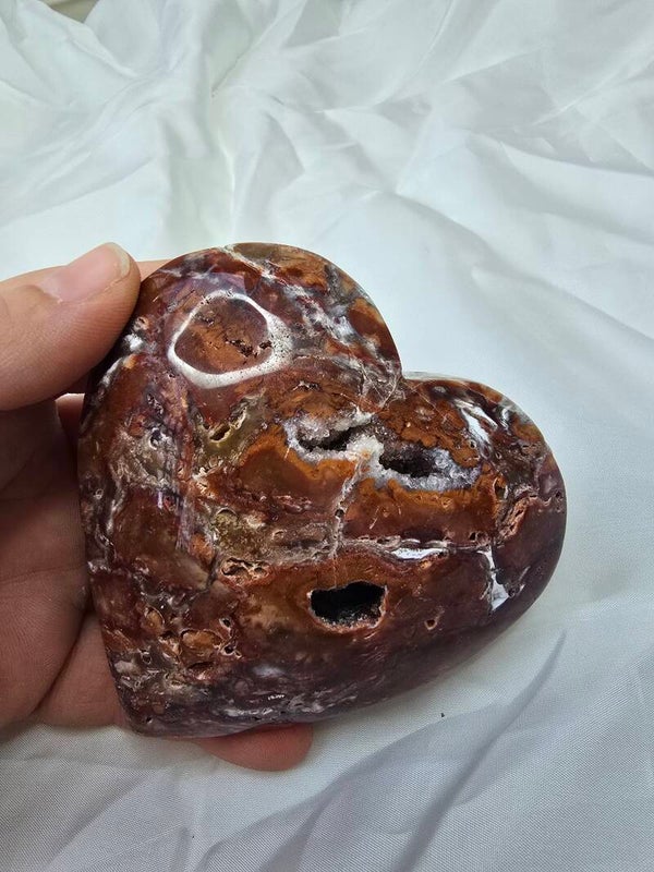 Rode druzy jaspis hart