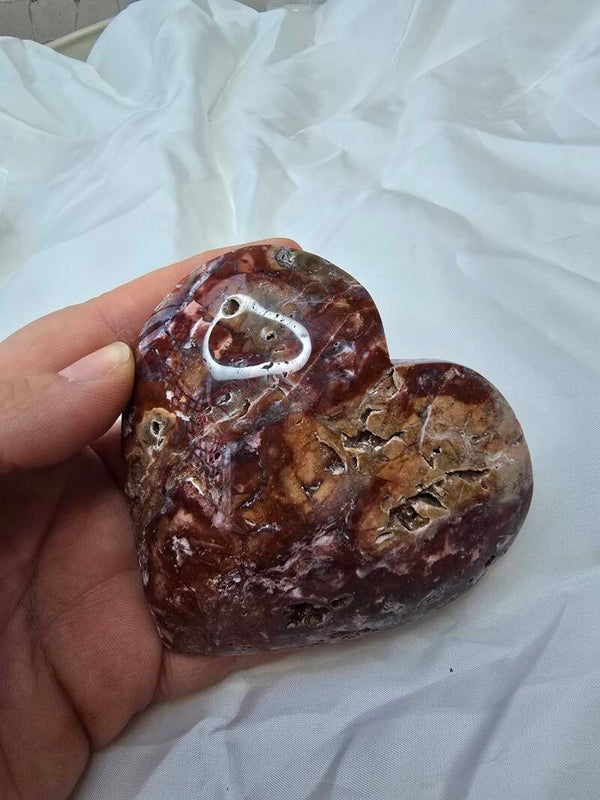 Rode druzy jaspis hart