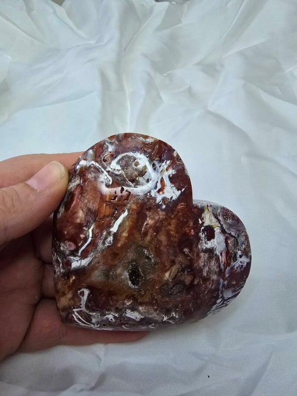 Rode druzy jaspis hart