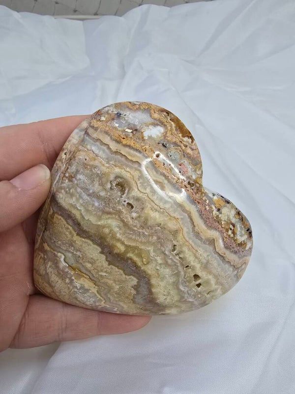 Crazy lace agaat hart