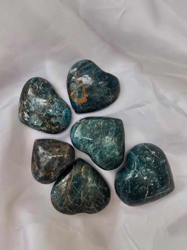 Blauwe apatiet hartjes