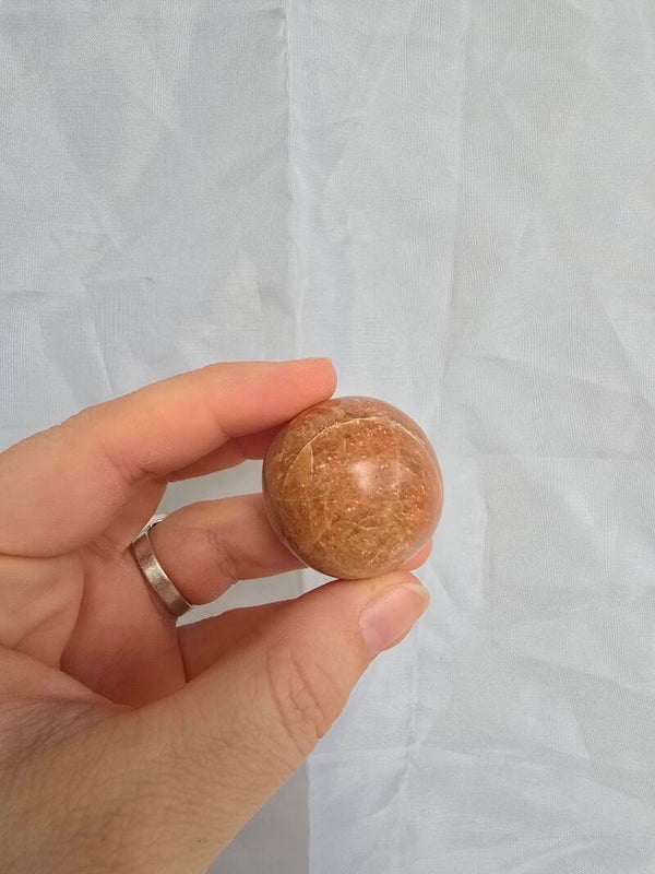 Perzik maansteen bol