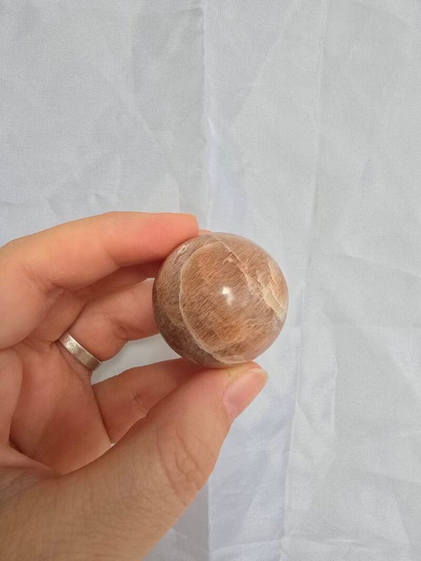 Perzik maansteen bol