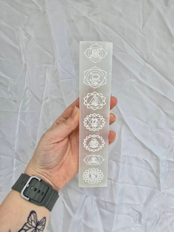 Seleniet chakra plaat