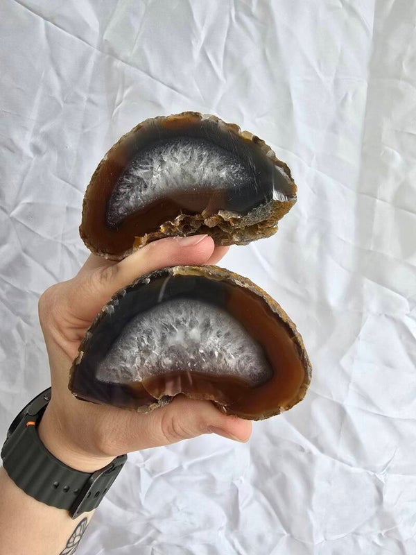 Agaat geode set