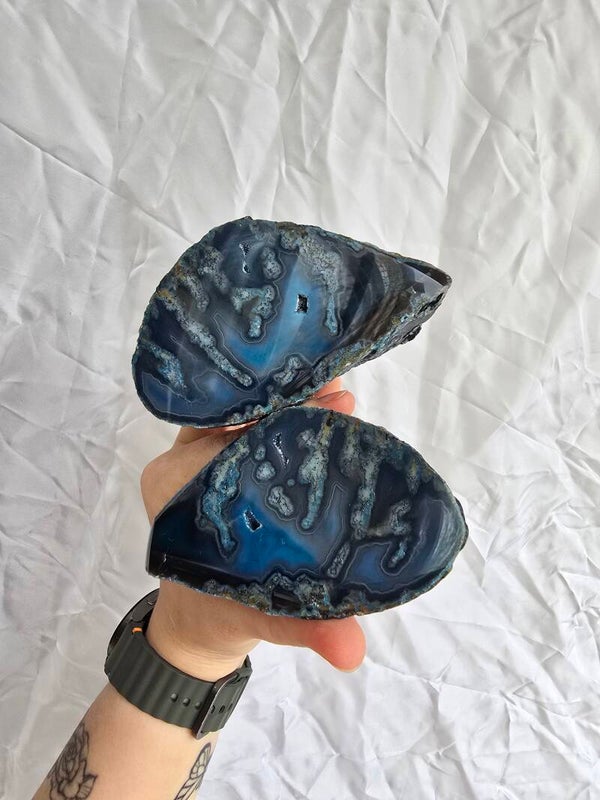 Agaat geode set