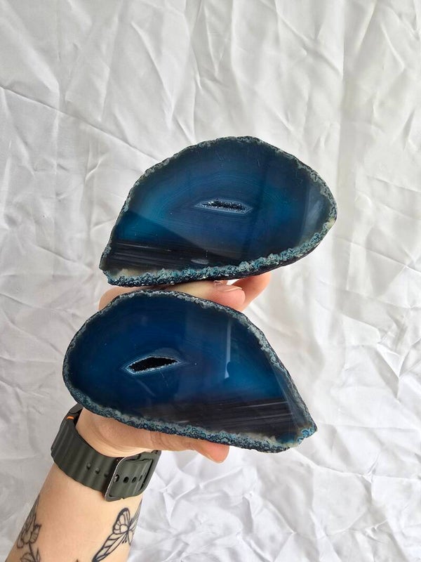 Agaat geode set