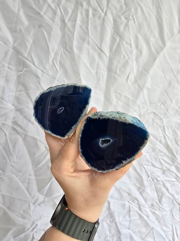 Agaat geode set