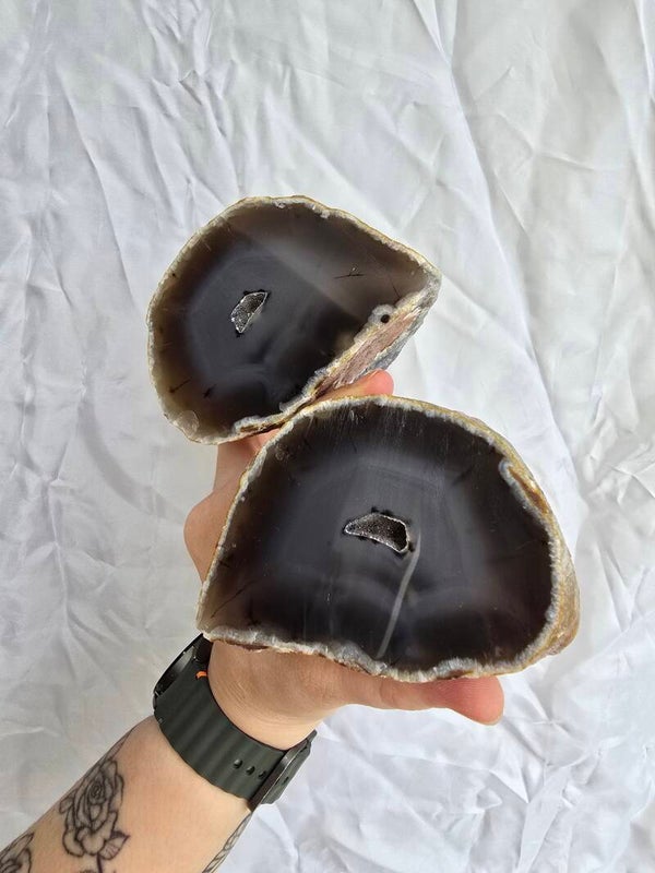 Agaat geode set