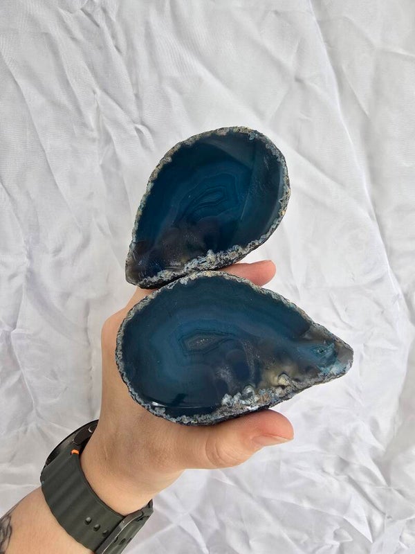 Agaat geode set