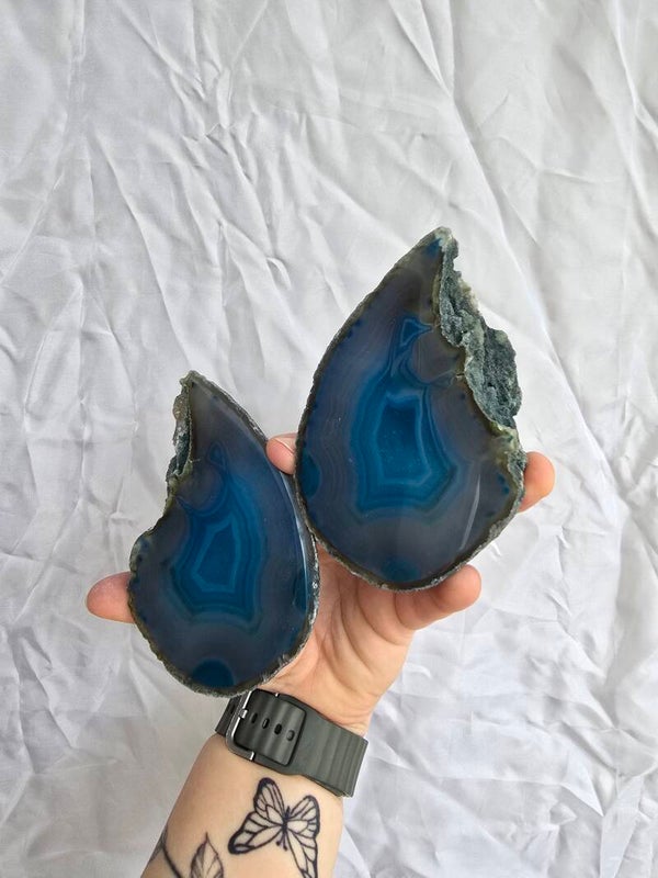Agaat geode set