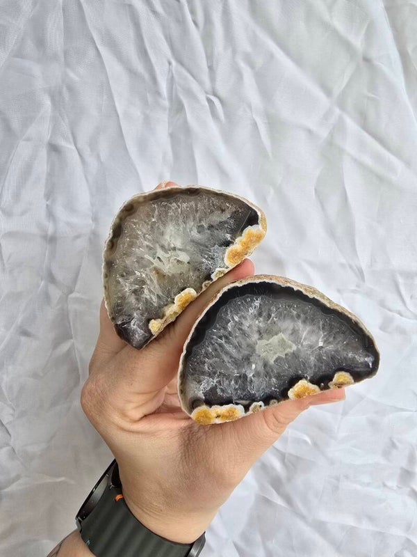 Agaat geode set