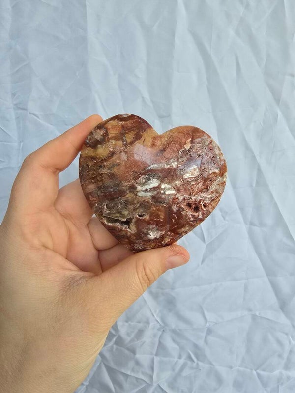 Rode druzy jaspis hart