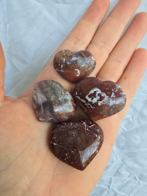 Rode jaspis hartjes