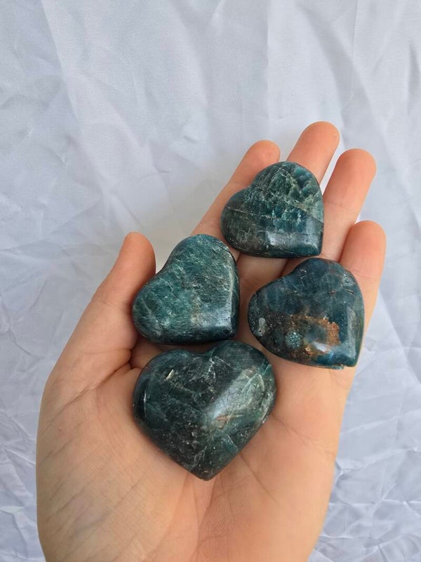 Blauwe apatiet hartjes