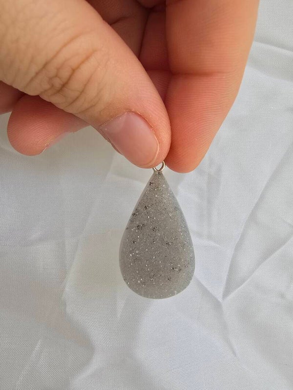 Druzy agaat ketting bedel