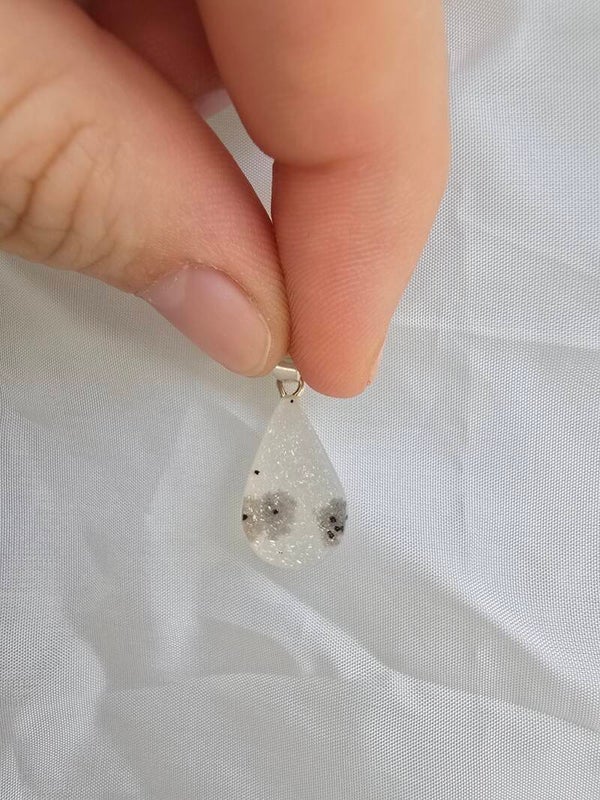 Druzy agaat ketting bedel