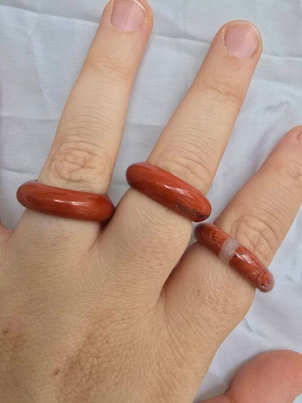 Rode jaspis ring