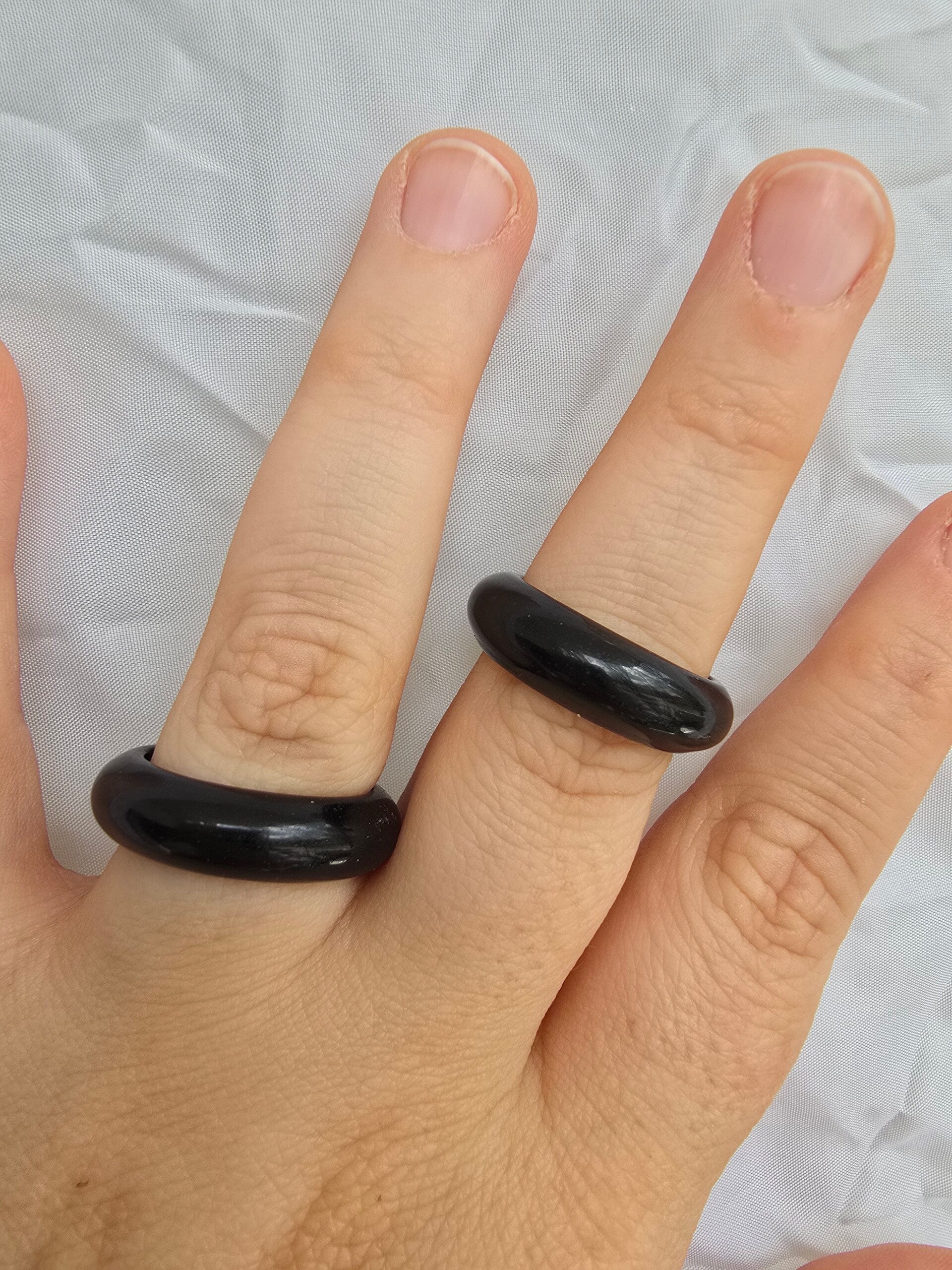 Obsidiaan ring
