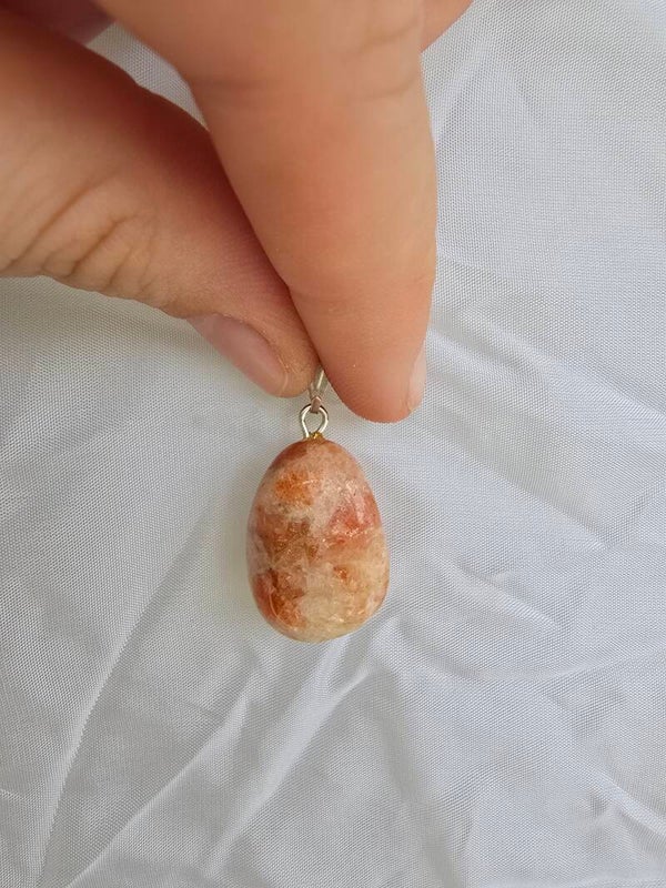 Zonnesteen ketting bedel
