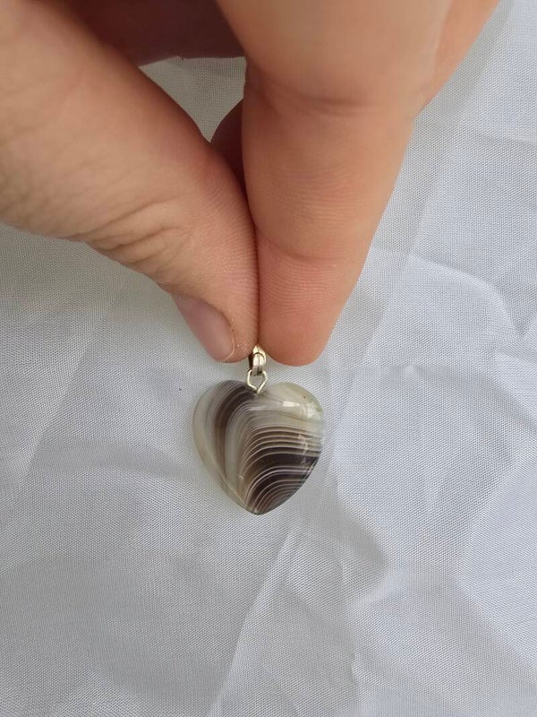 Agaat ketting bedel