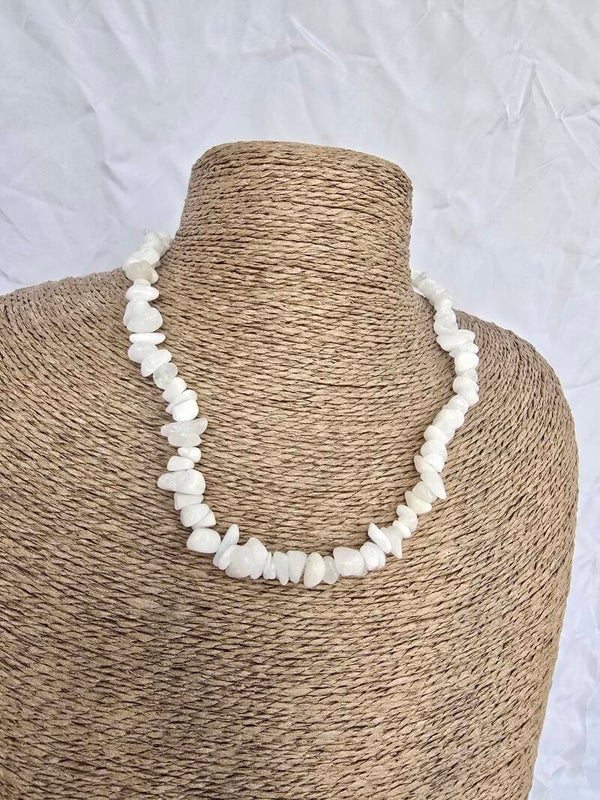 Witte kwarts ketting