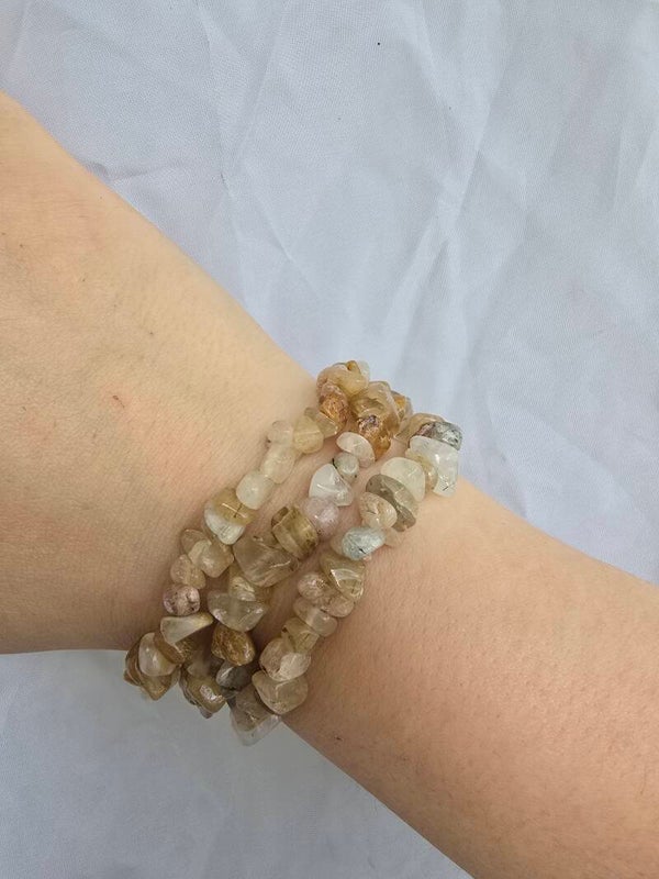 Rutiel kwarts split armband