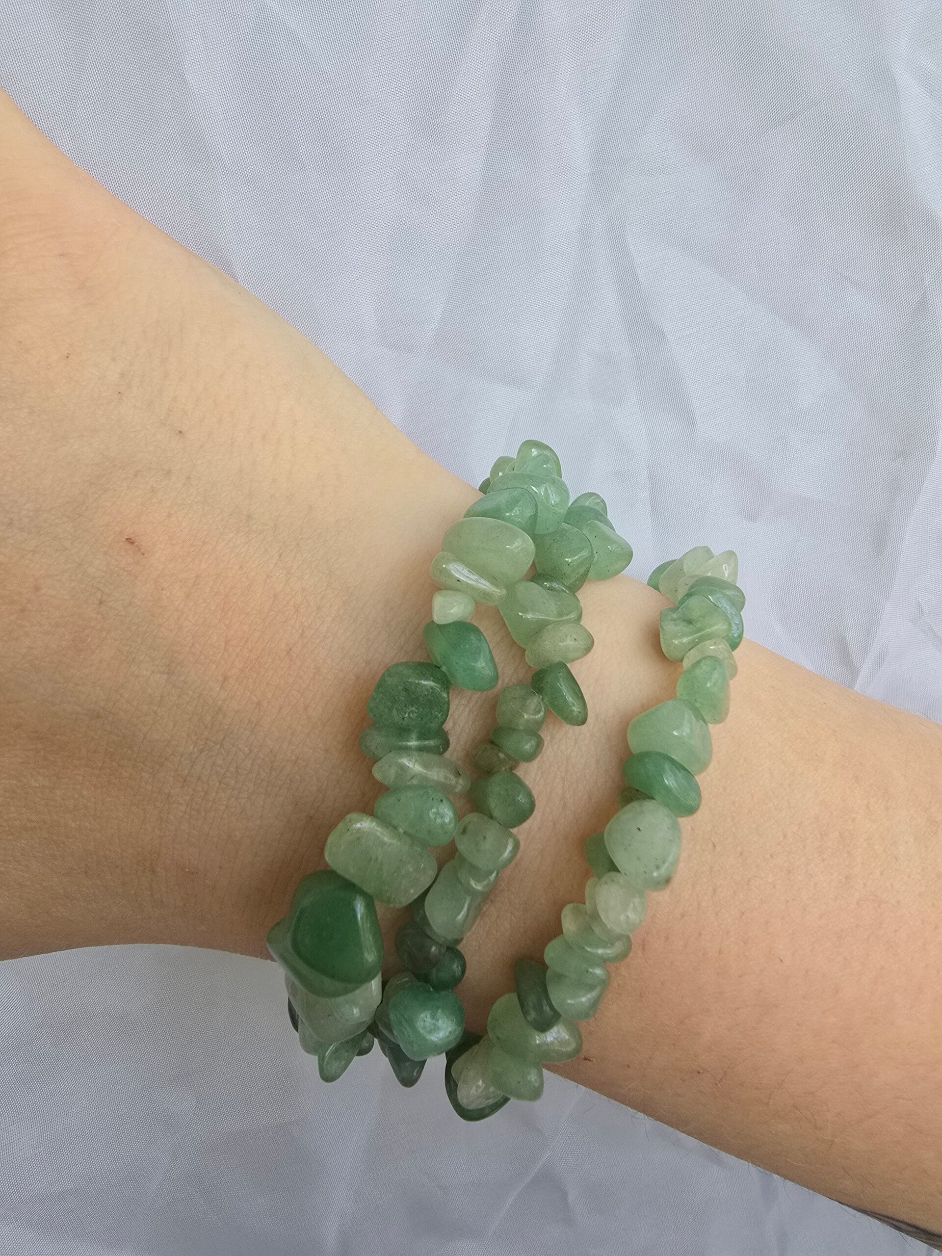 Groene aventurijn split armband