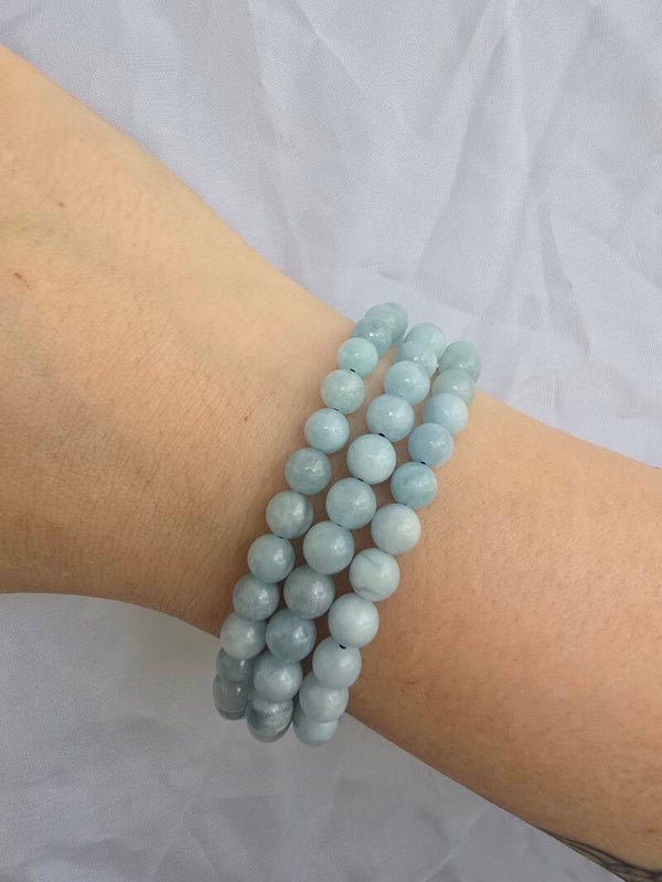 Aquamarijn armband AA+