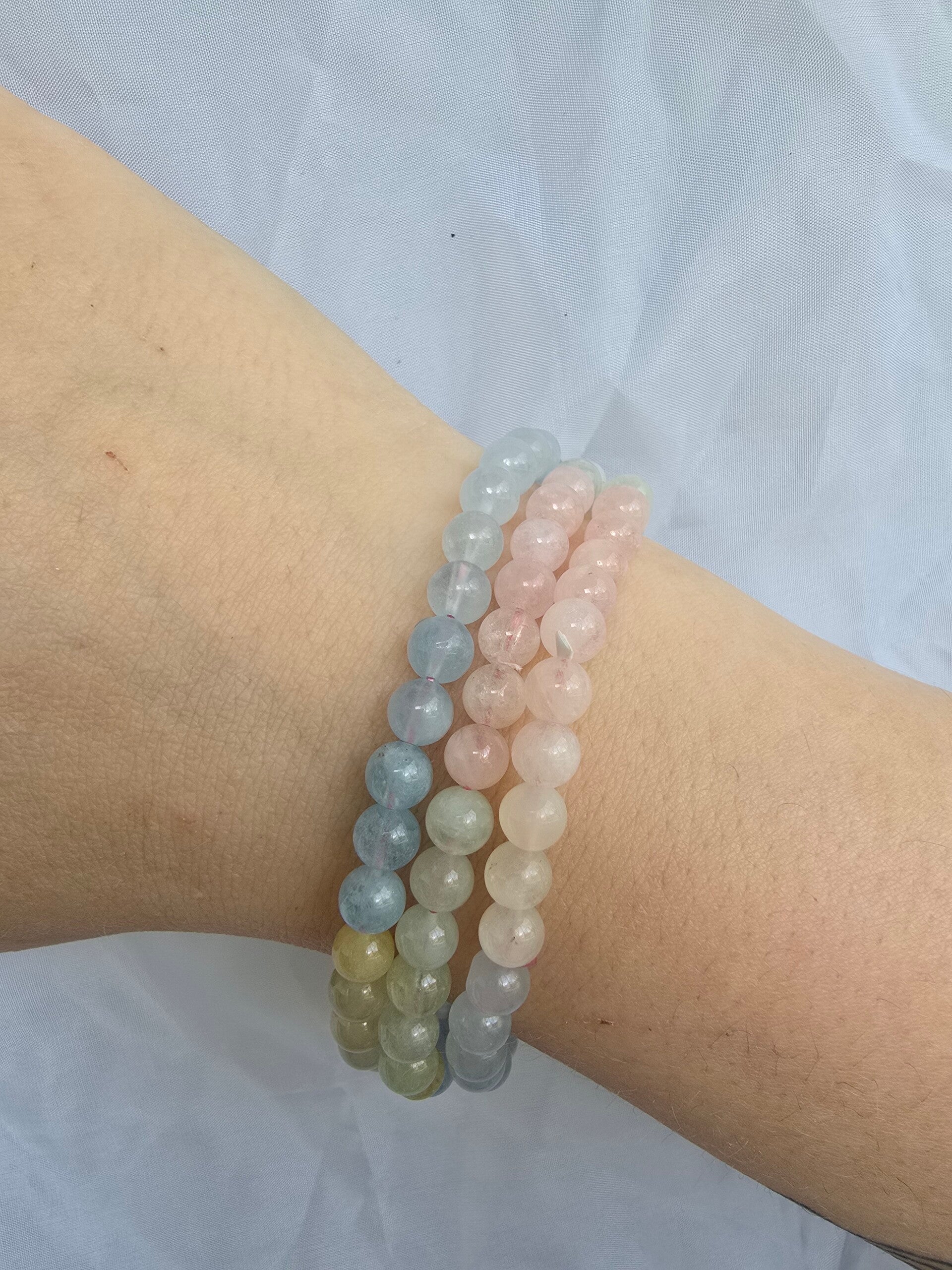 Morgenite armband A+