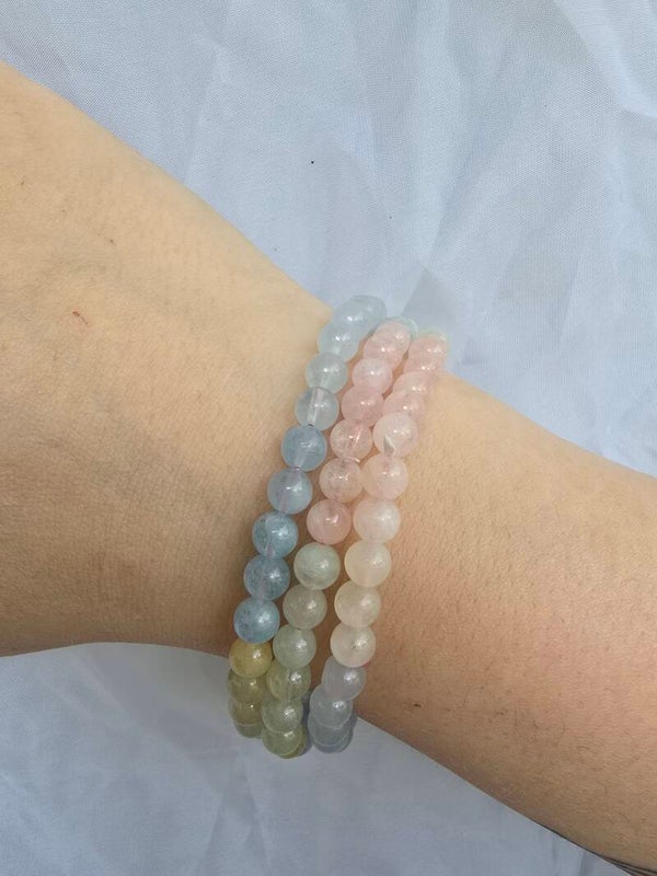 Morgenite armband A+