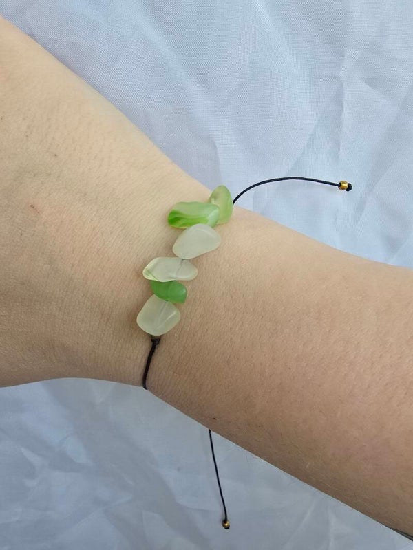 Geverfde agaat armband