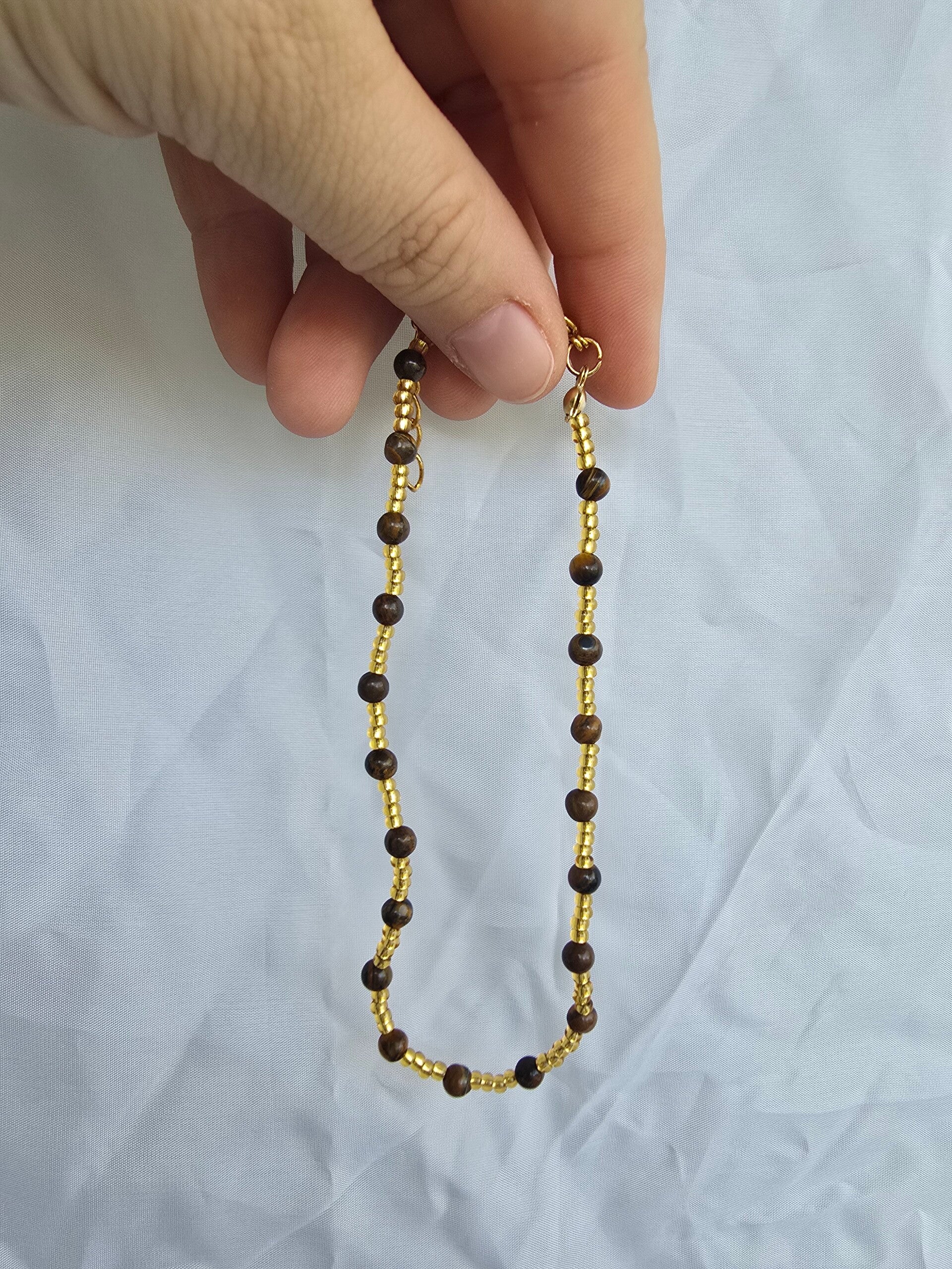 Tijgeroog enkel armband