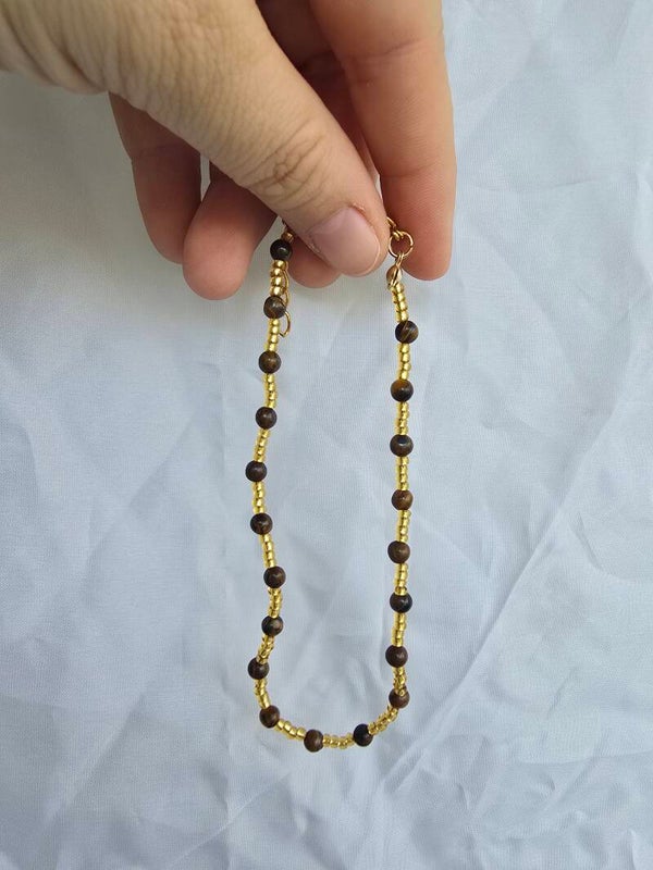 Tijgeroog enkel armband