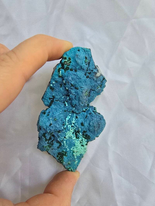 Chrysocolla met malachiet