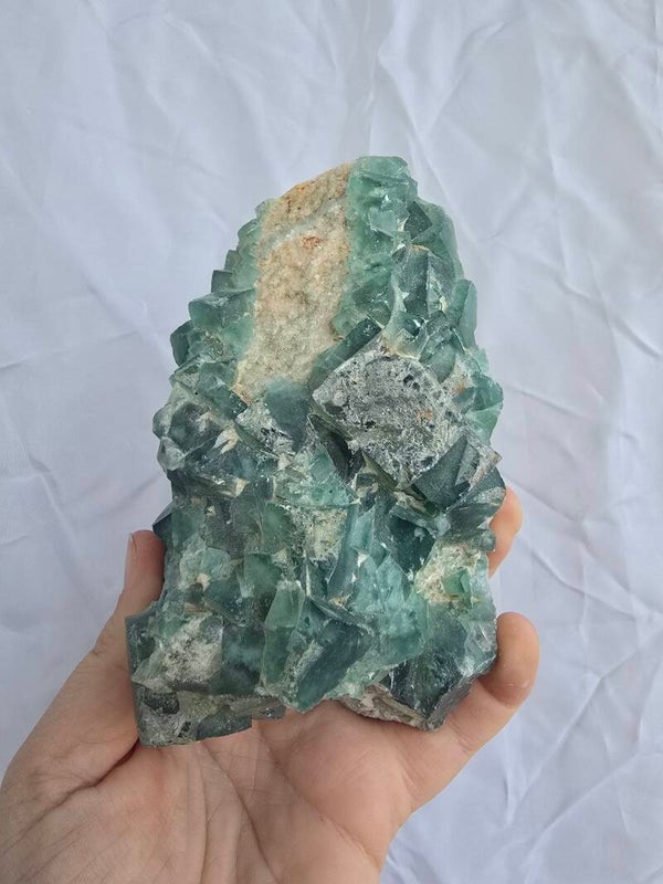 Groene fluoriet cluster