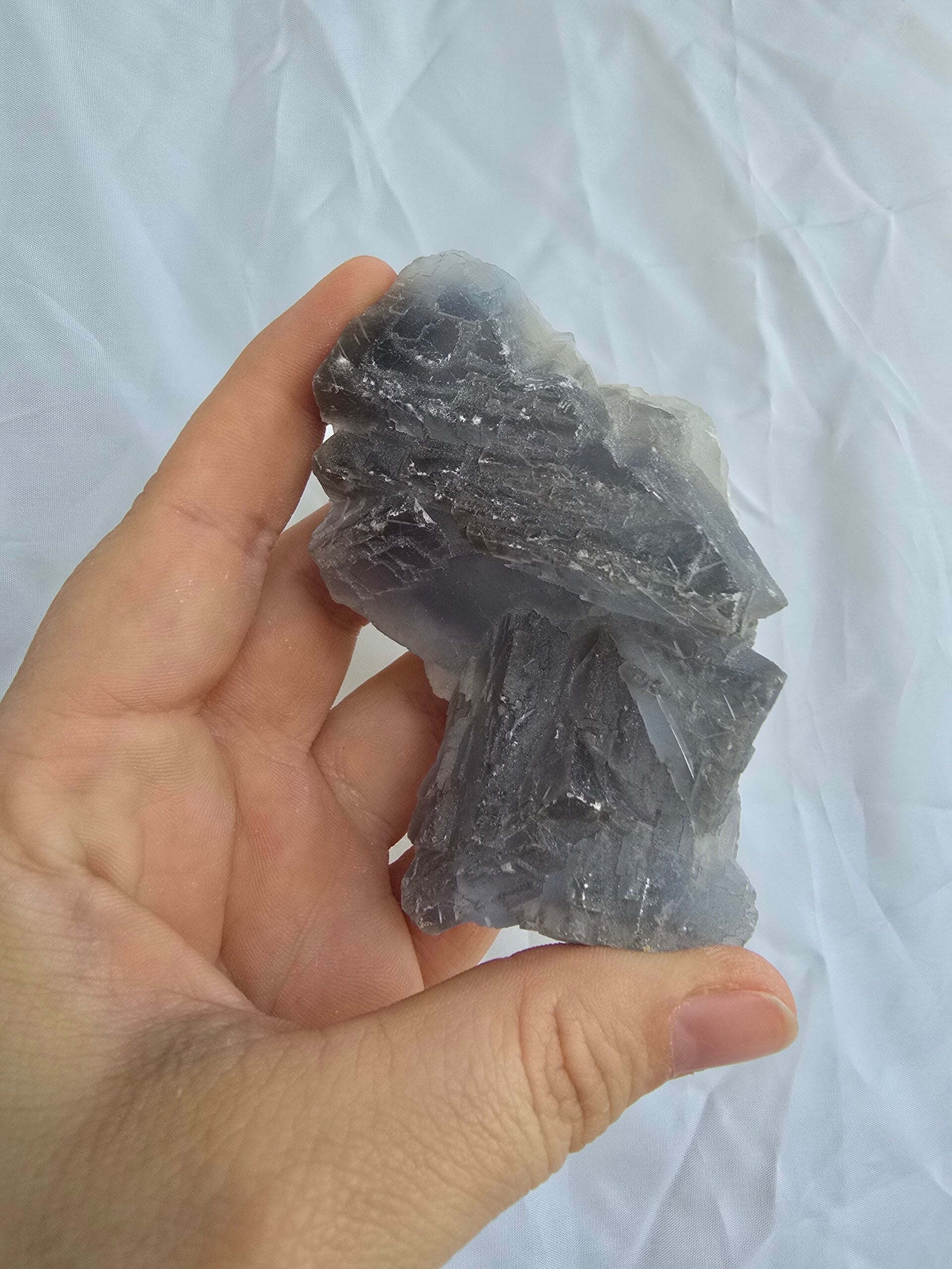 Paarse/ blauwe fluoriet