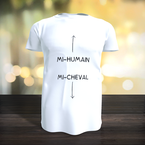 Tee-Shirt - Mi-Humain Mi-Cheval