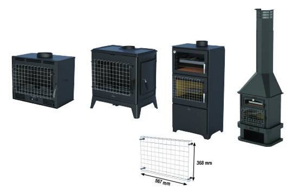 Grille de protection pour la vitre avec aimants