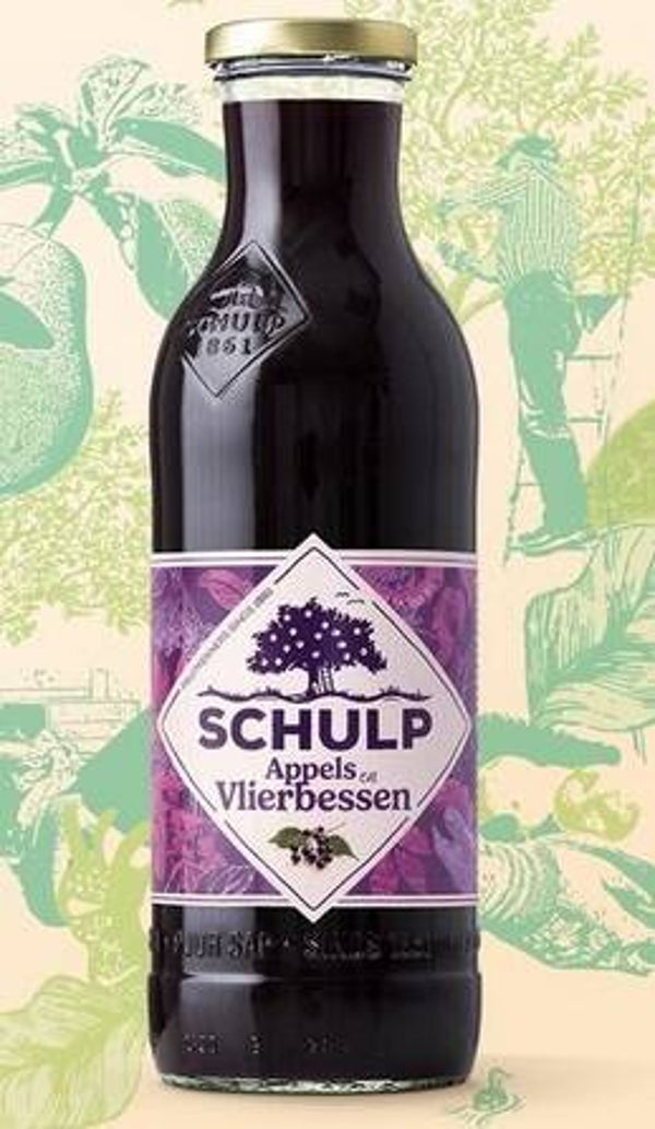 Apfel-Holunderbeersaft