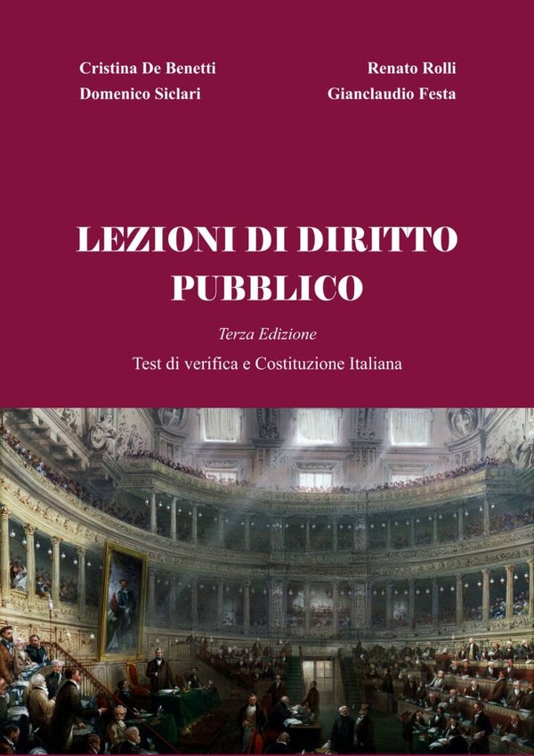 De Benedetti Festa Lezioni di diritto pubblico III edizione - Amon Edizioni