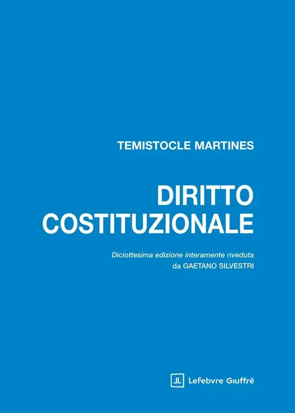 Martines Diritto Costituzionale XVIII edizione - Giuffrè Editore