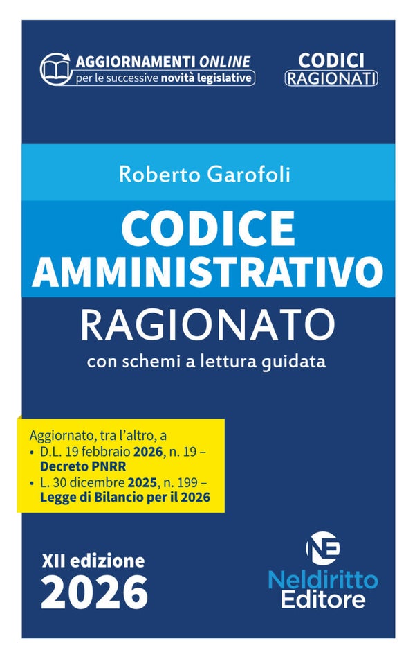 Codice Amministrativo Ragionato 2026 - NelDiritto Editore