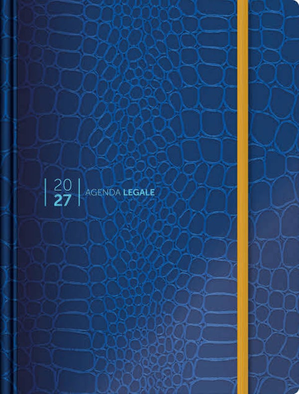 Agenda Legale 2027 Croco Blue con App Agenda Legale PRO - Edizioni Simone