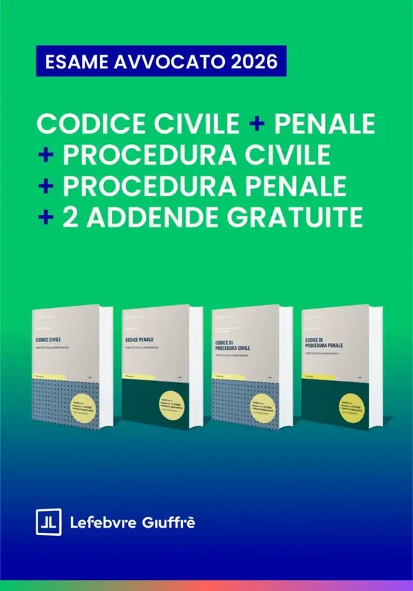 Pacchetto 4 Codici commentati con giurisprudenza esame Avvocato - Giuffrè Editore